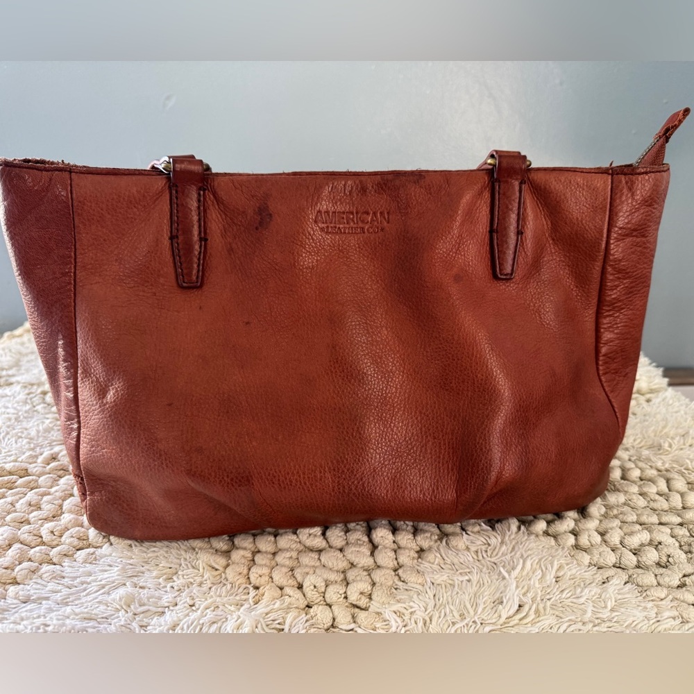 American Leather Co. Classic Brown Leather Tote